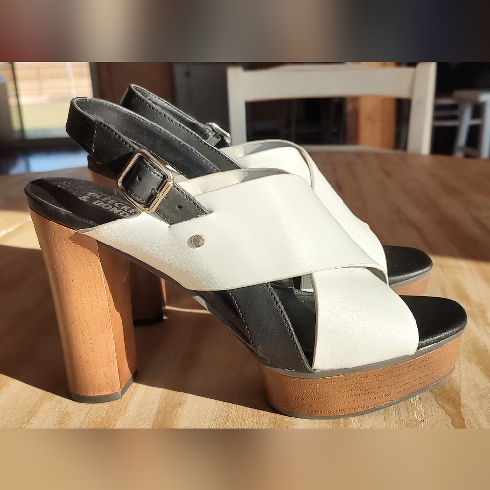 Bleeker and Bond leather platform heels size 8.5